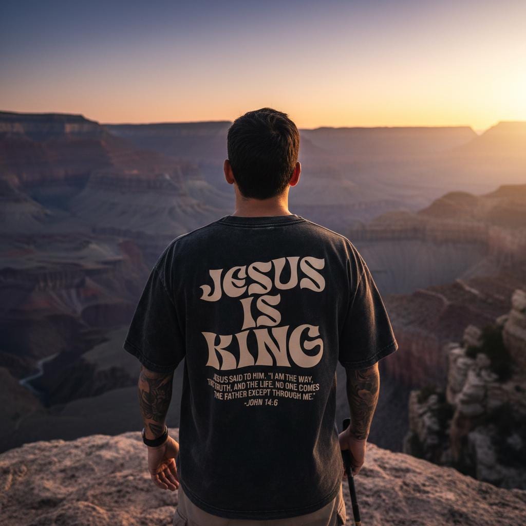 John 14 6 Shirt, Christian Wash Tee, Retro Faith Apparel, Groovy Bible Verse Top, Religious Streetwear, Christ King Gift