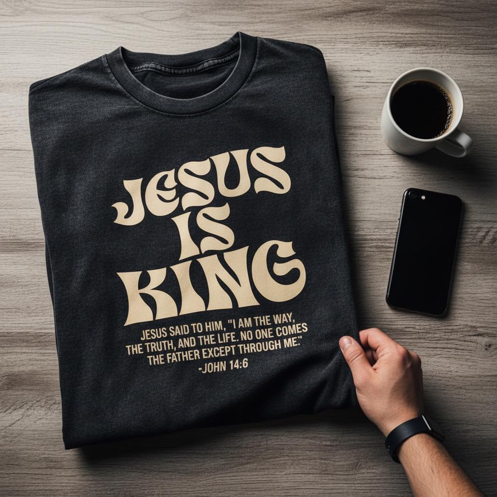 John 14 6 Shirt, Christian Wash Tee, Retro Faith Apparel, Groovy Bible Verse Top, Religious Streetwear, Christ King Gift
